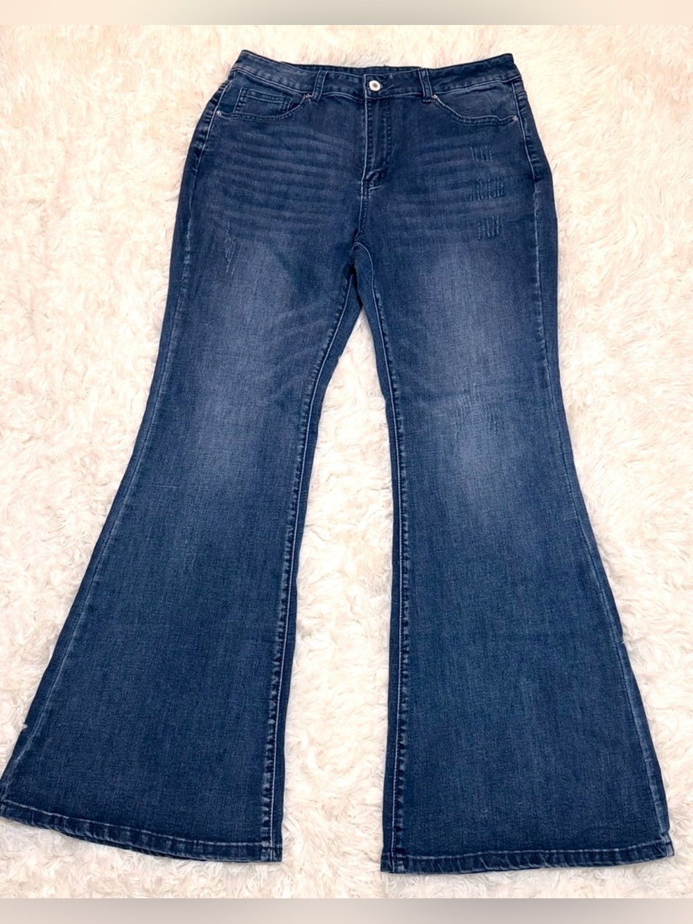 Dark Blue Women’s Flared Jeans. Size 12